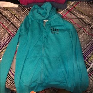 VS PINK TEAL SWEATER